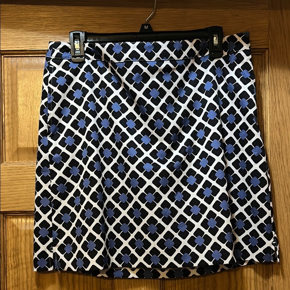Greg Norman Collection Blue and White Golf Skort